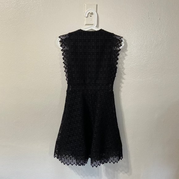 SANDRO Mini Lace Dress Size 0 (XS, waist 24-25) - Picture 4 of 6
